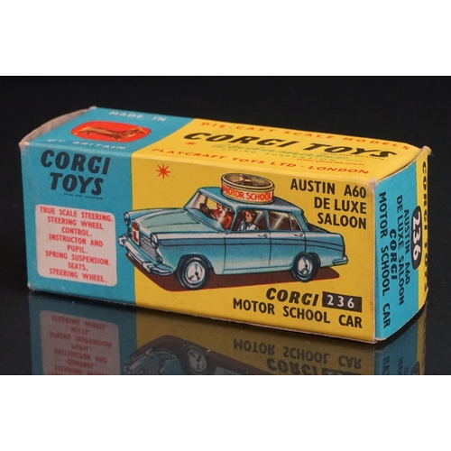 1016 - Boxed Corgi 236 Austin A60 Motor School Car diecast model in vg condition with vg box