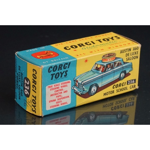 1016 - Boxed Corgi 236 Austin A60 Motor School Car diecast model in vg condition with vg box