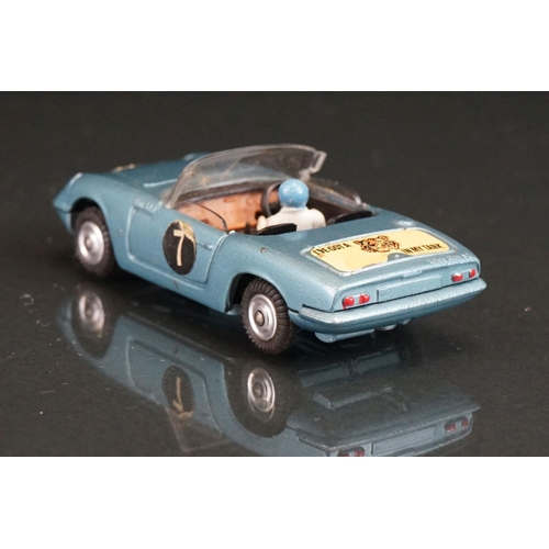 1019 - Three boxed Corgi diecast models to include 324 Marcos 1800 GT with Volvo engine in white, 312 E Typ... 