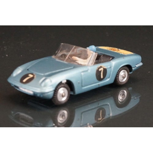 1019 - Three boxed Corgi diecast models to include 324 Marcos 1800 GT with Volvo engine in white, 312 E Typ... 