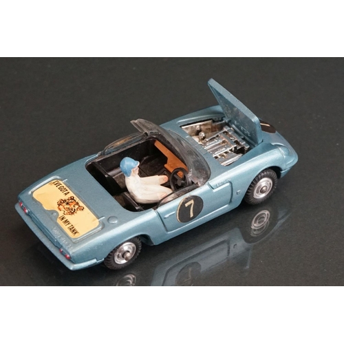 1019 - Three boxed Corgi diecast models to include 324 Marcos 1800 GT with Volvo engine in white, 312 E Typ... 