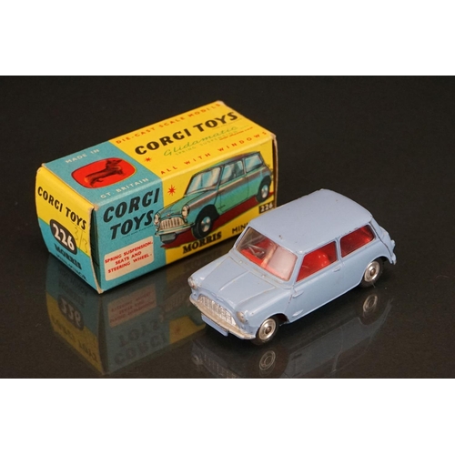 1023 - Two boxed Corgi diecast models to include 249 Mini Cooper Deluxe Wickerwork (diecast vg, some decal ... 