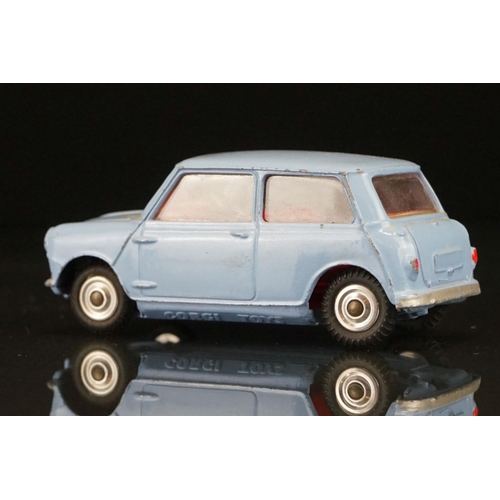 1023 - Two boxed Corgi diecast models to include 249 Mini Cooper Deluxe Wickerwork (diecast vg, some decal ... 