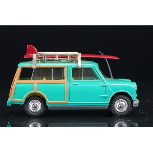 1024 - Boxed Corgi 485 Surfing with the BMC Mini Countryman diecast model with 1 x surfboard and surfer fig... 