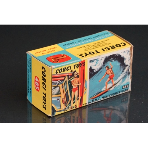 1024 - Boxed Corgi 485 Surfing with the BMC Mini Countryman diecast model with 1 x surfboard and surfer fig... 