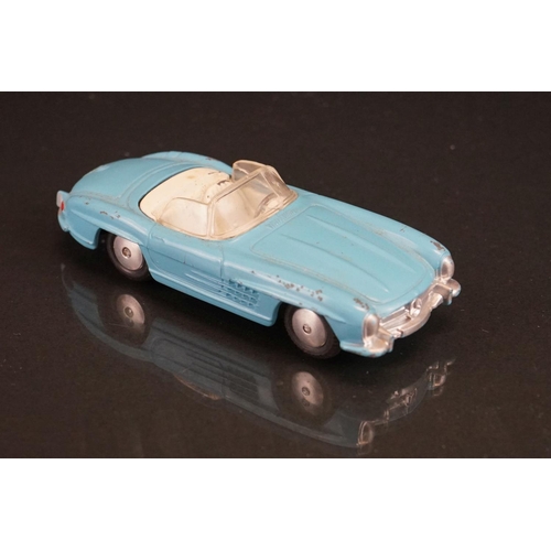 1025 - Three boxed Corgi diecast models to include 303 Mercedes Benz 300SL Open Roadster in sky blue, 309 A... 