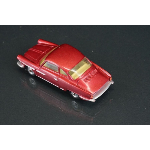 1026 - Two boxed Corgi diecast models to include 316 NSU Sport Prinz in deep metallic cerise and 251 Hillma... 