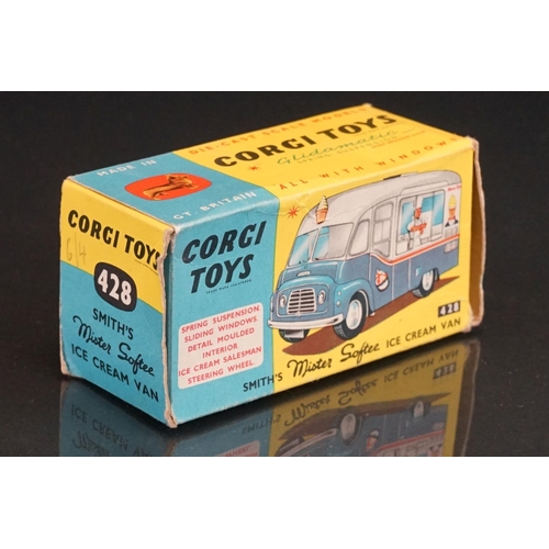 1027 - Boxed Corgi 428 Smith' Mister Softee Ice Cream Van diecast model, diecast & decals vg with minimal w... 