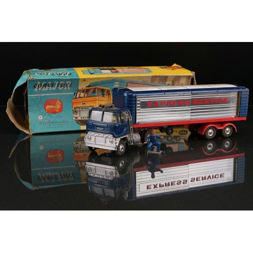 1028 - Three boxed Corgi Major diecast models to include 1138 Car Transporter with Ford Tilt Cab H Series T... 