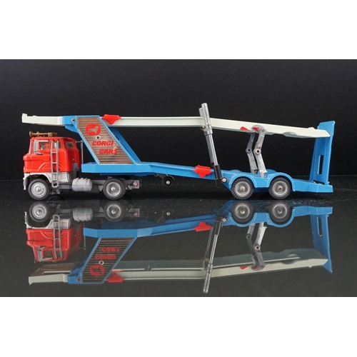 1028 - Three boxed Corgi Major diecast models to include 1138 Car Transporter with Ford Tilt Cab H Series T... 