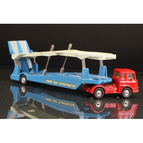 1029 - Boxed Corgi Major Gift Set 28 Carrimore Car Transporter with Bedford Tractor Unit & 4 Cars including... 