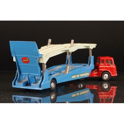 1029 - Boxed Corgi Major Gift Set 28 Carrimore Car Transporter with Bedford Tractor Unit & 4 Cars including... 