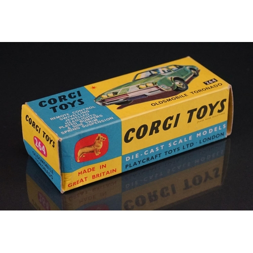 1033 - Two boxed Corgi diecast models to include 264 Oldsmobile Toronado in metallic blue and 245 Buick Riv... 