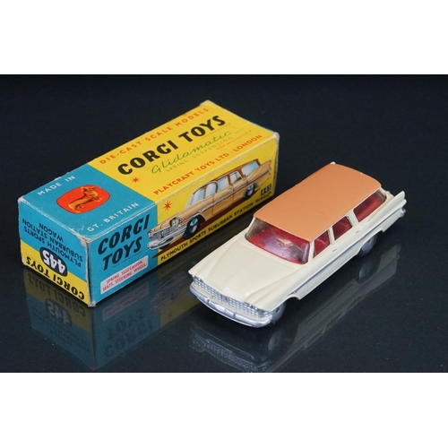 1035 - Three boxed Corgi diecast models to include 253 Mercedes Benz 220 SE Coupe in metallic maroon, 218 A... 