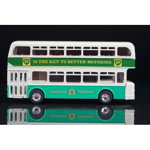 1039 - Two boxed Dinky diecast model buses to include 292 Leyland Atlantean Bus in red & white with Regent ... 