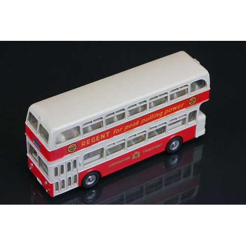 1039 - Two boxed Dinky diecast model buses to include 292 Leyland Atlantean Bus in red & white with Regent ... 