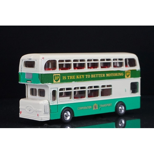 1039 - Two boxed Dinky diecast model buses to include 292 Leyland Atlantean Bus in red & white with Regent ... 