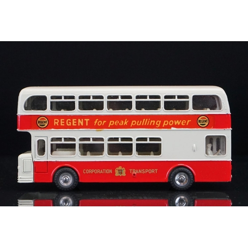 1039 - Two boxed Dinky diecast model buses to include 292 Leyland Atlantean Bus in red & white with Regent ... 