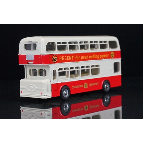 1039 - Two boxed Dinky diecast model buses to include 292 Leyland Atlantean Bus in red & white with Regent ... 