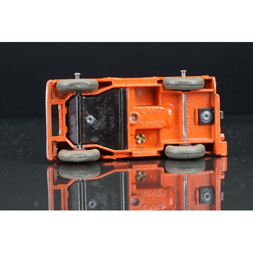 1040 - Two boxed Dinky diecast models to include 340 Land Rover in orange with driver, red hubs, dark green... 