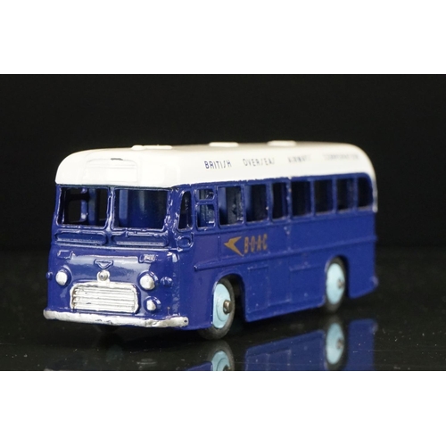 1043 - Boxed Dinky 283 BOAC Coach diecast model, decals excellent, light blue hubs, minor paint chips but d... 