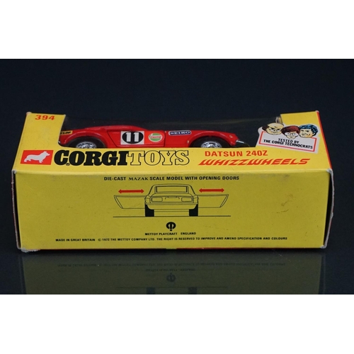 1062 - Four boxed Corgi Whizzwheels diecast models to include 374 4.2 Litre Jaguar E Type 2+2 in yellow, 30... 