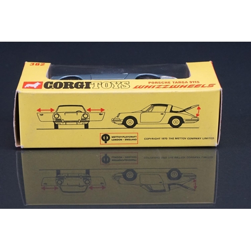 1062 - Four boxed Corgi Whizzwheels diecast models to include 374 4.2 Litre Jaguar E Type 2+2 in yellow, 30... 