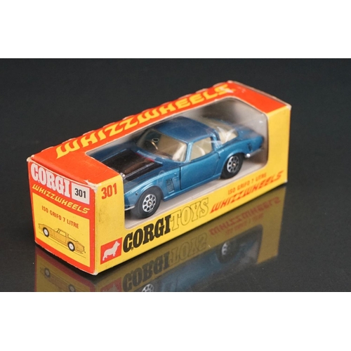 1062 - Four boxed Corgi Whizzwheels diecast models to include 374 4.2 Litre Jaguar E Type 2+2 in yellow, 30... 