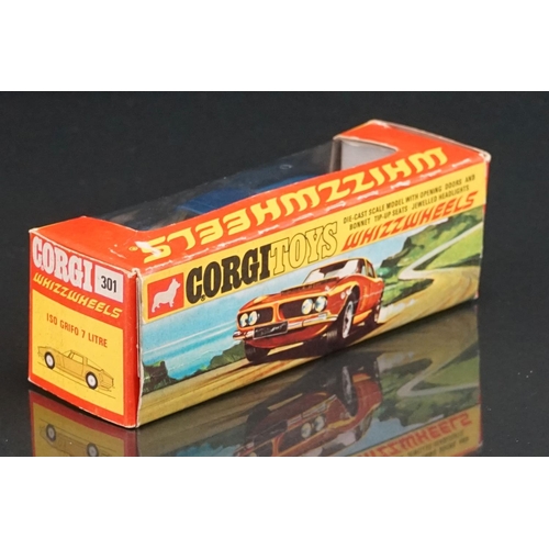 1062 - Four boxed Corgi Whizzwheels diecast models to include 374 4.2 Litre Jaguar E Type 2+2 in yellow, 30... 