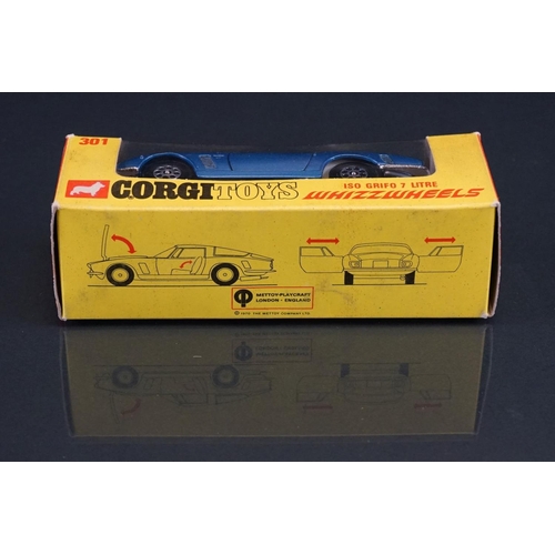 1062 - Four boxed Corgi Whizzwheels diecast models to include 374 4.2 Litre Jaguar E Type 2+2 in yellow, 30... 