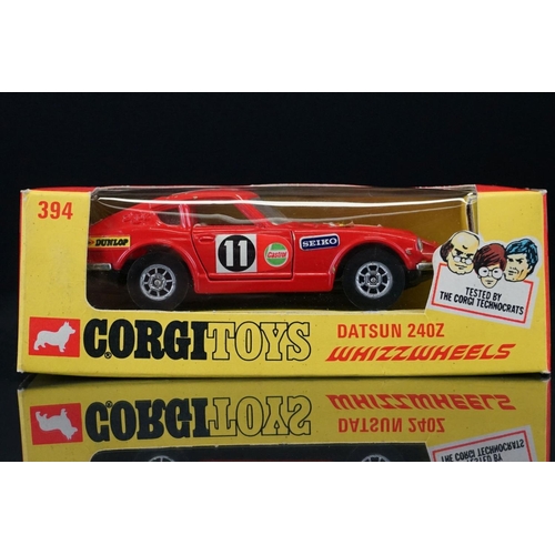 1062 - Four boxed Corgi Whizzwheels diecast models to include 374 4.2 Litre Jaguar E Type 2+2 in yellow, 30... 