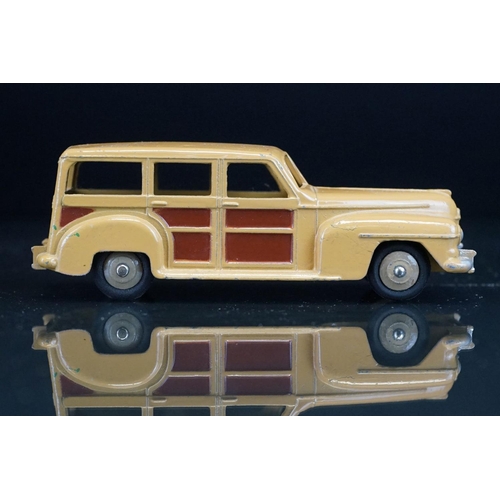 1065 - Trade boxed Dinky 27F 4 Estate Car diecast models, complete, all in pale brown and showing some pain... 