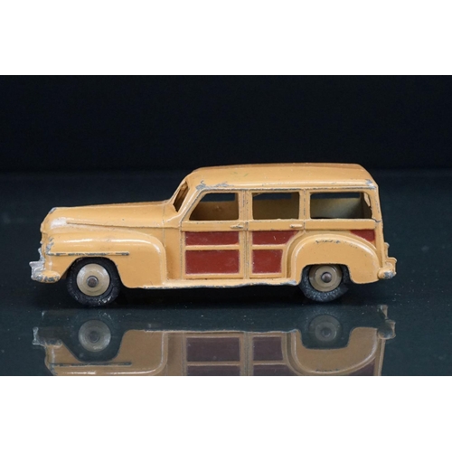 1065 - Trade boxed Dinky 27F 4 Estate Car diecast models, complete, all in pale brown and showing some pain... 