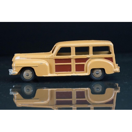 1065 - Trade boxed Dinky 27F 4 Estate Car diecast models, complete, all in pale brown and showing some pain... 