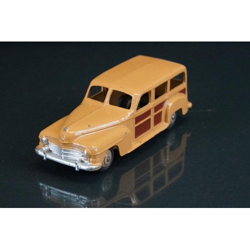 1065 - Trade boxed Dinky 27F 4 Estate Car diecast models, complete, all in pale brown and showing some pain... 