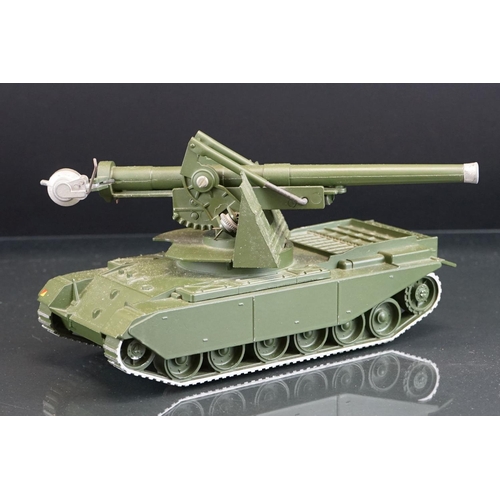 1070 - Boxed Britains Military Equipment 2175 Self Propelled 155mm Gun diecast model, vg with some paint ch... 