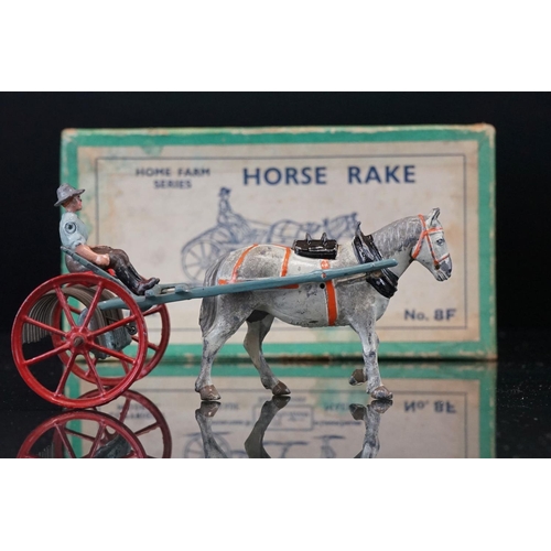 1072 - Two boxed Britains Home Farm Series metal models to include 5F Farm Waggon and No 8F Horse Rake, bot... 