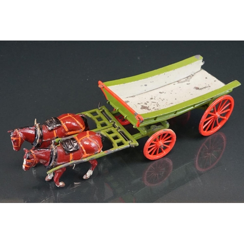 1072 - Two boxed Britains Home Farm Series metal models to include 5F Farm Waggon and No 8F Horse Rake, bot... 