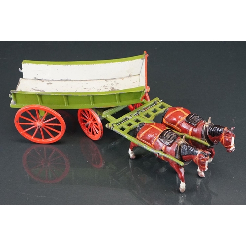 1072 - Two boxed Britains Home Farm Series metal models to include 5F Farm Waggon and No 8F Horse Rake, bot... 