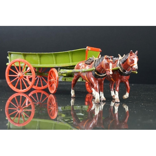 1072 - Two boxed Britains Home Farm Series metal models to include 5F Farm Waggon and No 8F Horse Rake, bot... 