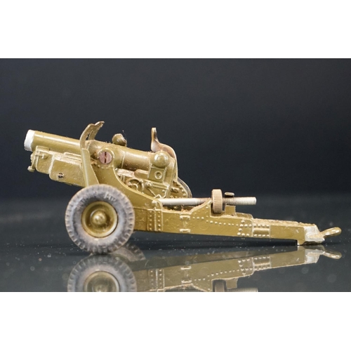 1073 - Five boxed Britains diecast models to include No 1717 2 Pounder A.A. Gun on chassis, No 1725 4.5