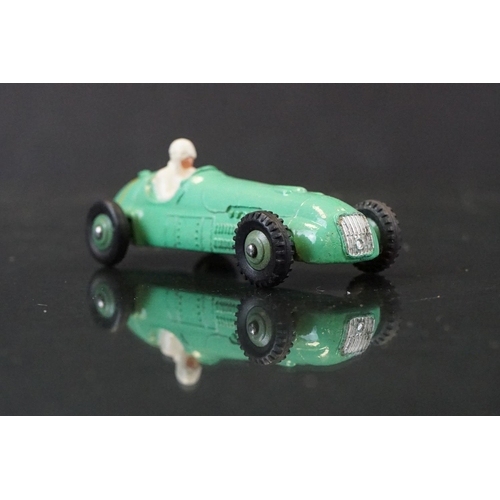 1322 - Two boxed Dinky diecast racing cars to include 239 Vanwall in green with driver, vg with vg decals, ... 