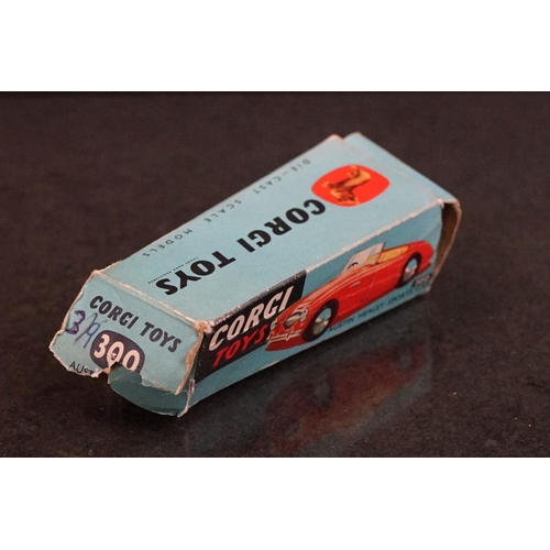 1324 - Five boxed Corgi diecast models to include 208S Jaguar 2.4 Litre Saloon in pale yellow, 210 Citroen ... 