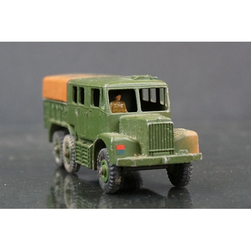 1327 - Three boxed Dinky Supertoys military diecast models to include 660 Tank Transporter, 689 Medium Arti... 