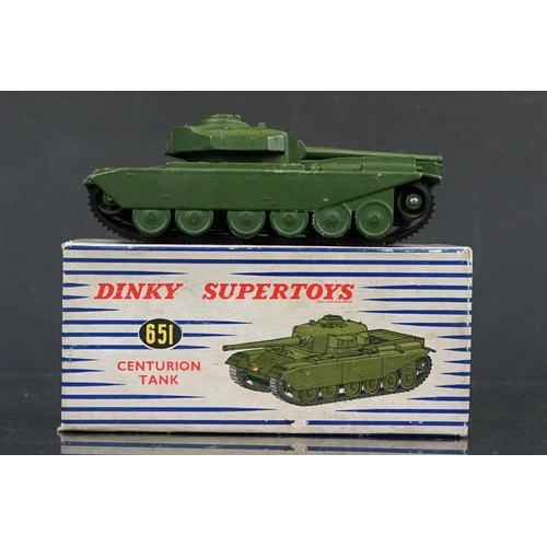 1327 - Three boxed Dinky Supertoys military diecast models to include 660 Tank Transporter, 689 Medium Arti... 