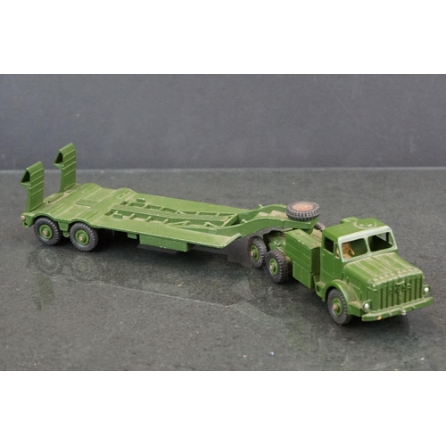 1327 - Three boxed Dinky Supertoys military diecast models to include 660 Tank Transporter, 689 Medium Arti... 