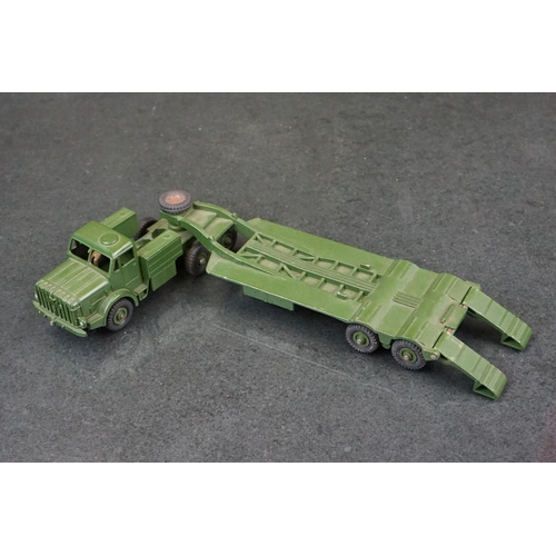 1327 - Three boxed Dinky Supertoys military diecast models to include 660 Tank Transporter, 689 Medium Arti... 