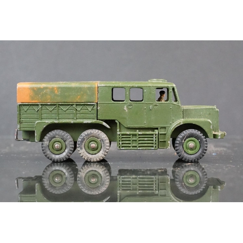 1327 - Three boxed Dinky Supertoys military diecast models to include 660 Tank Transporter, 689 Medium Arti... 