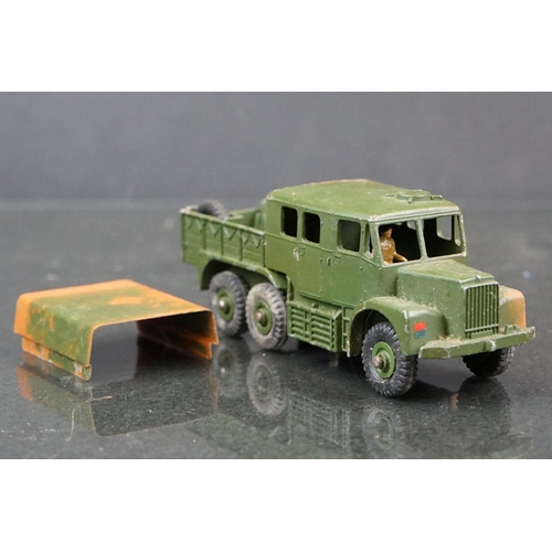 1327 - Three boxed Dinky Supertoys military diecast models to include 660 Tank Transporter, 689 Medium Arti... 