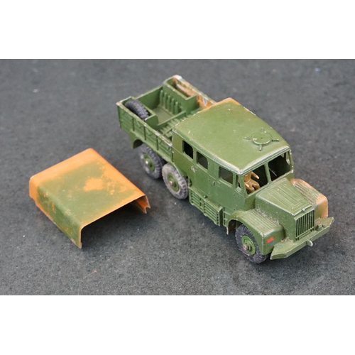 1327 - Three boxed Dinky Supertoys military diecast models to include 660 Tank Transporter, 689 Medium Arti... 